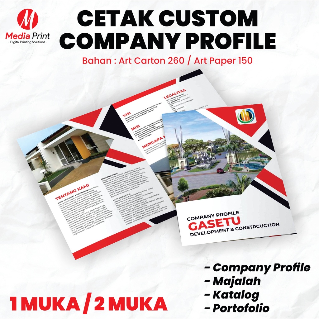 Cetak Company Profile, Majalah, Katalog, Portofolio Custom