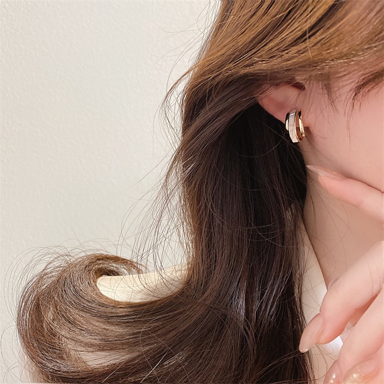 Anting Titanium Korea Perempuan Bahan Alloy Aksesoris Fashion Wanita Kekinian Kualitas Import ANT102