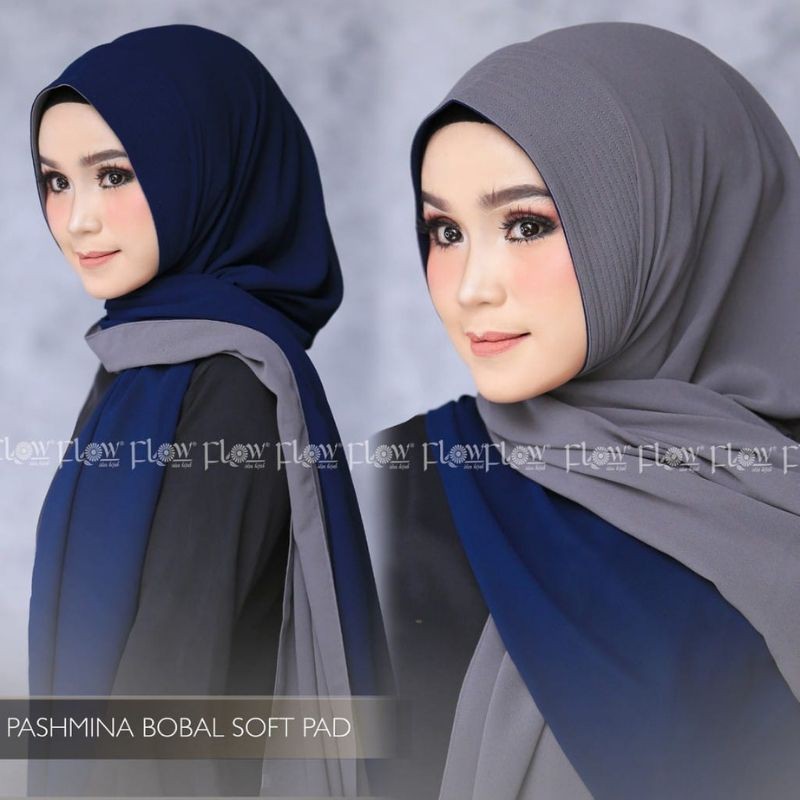 Hijab PASHMINA PED BOLAK-BALIK  2 Layer Ceruty Premium Babydoll