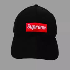 Topi baseball Keren supreme hitam