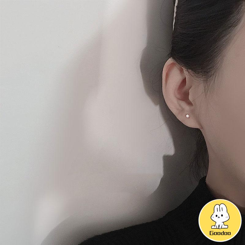 Mini S925 Cinta Bintang Anting Sederhana Fashion Anting-Anting Perhiasan Wanita Anting -Doo