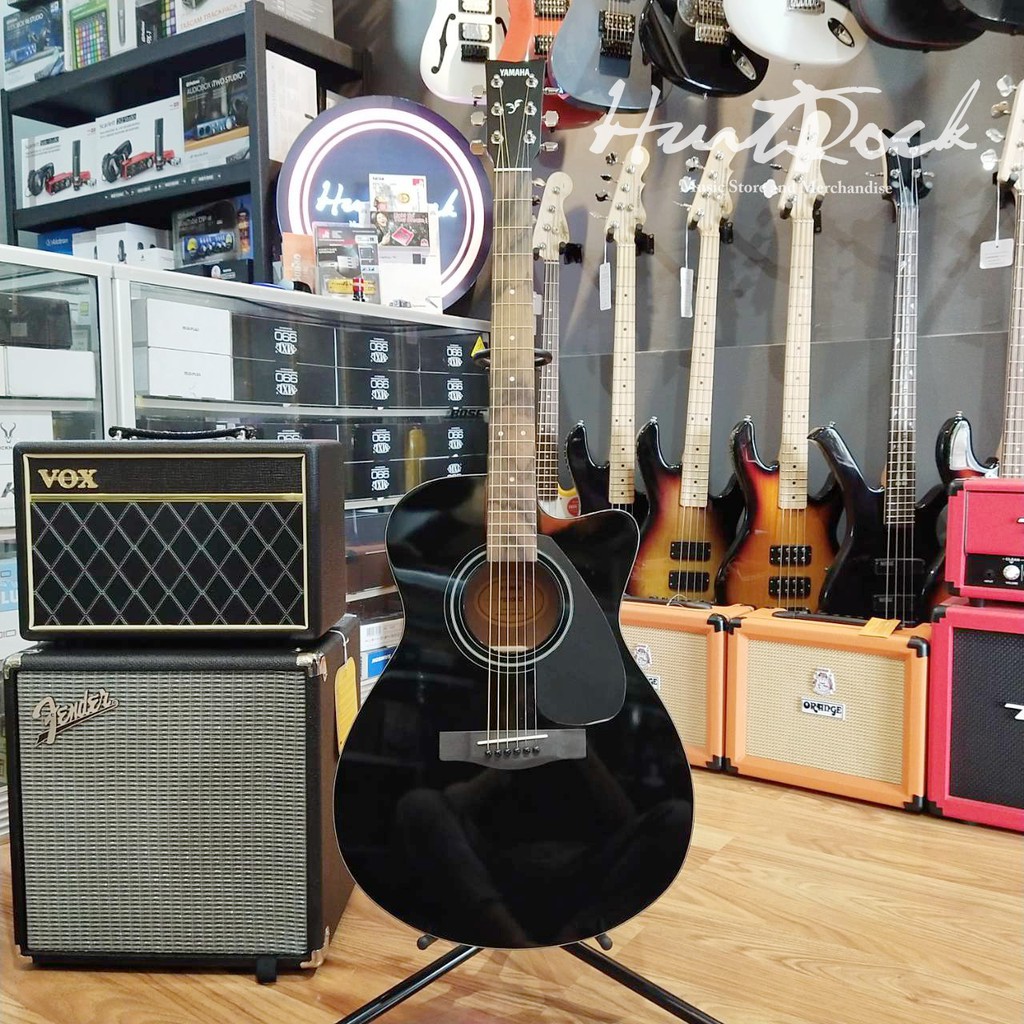 Gitar Akustik Yamaha FS100C Black Original Bandung