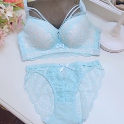 BRA SET (K-BS22) BRA DENGAN PANTY BUSA SUPER TEBAL TANPA KAWAT