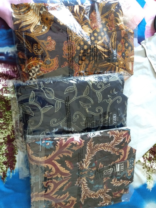 Odza Kemeja Pria Batik Lengan Panjang Modern Model Slim Fit