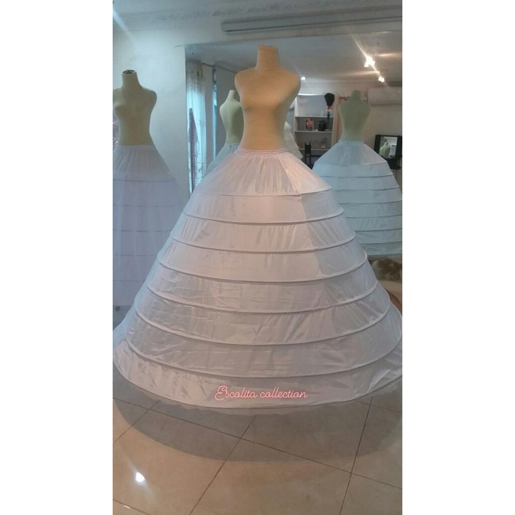 8 kawat , lingkar 175cm - petticoat / petikot / rok kawat pengembang
