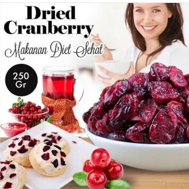 

Dried Cranberry 250 gr/ Cranberry Merah kering 250gr
