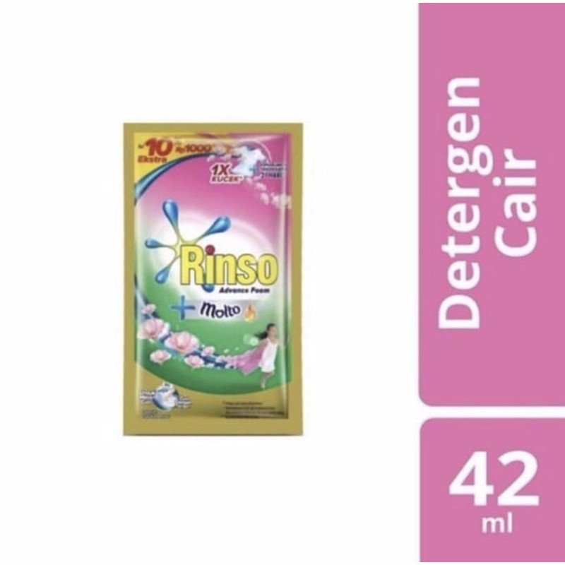 

Detergen Cair Rinso Sachet isi 6 pcs