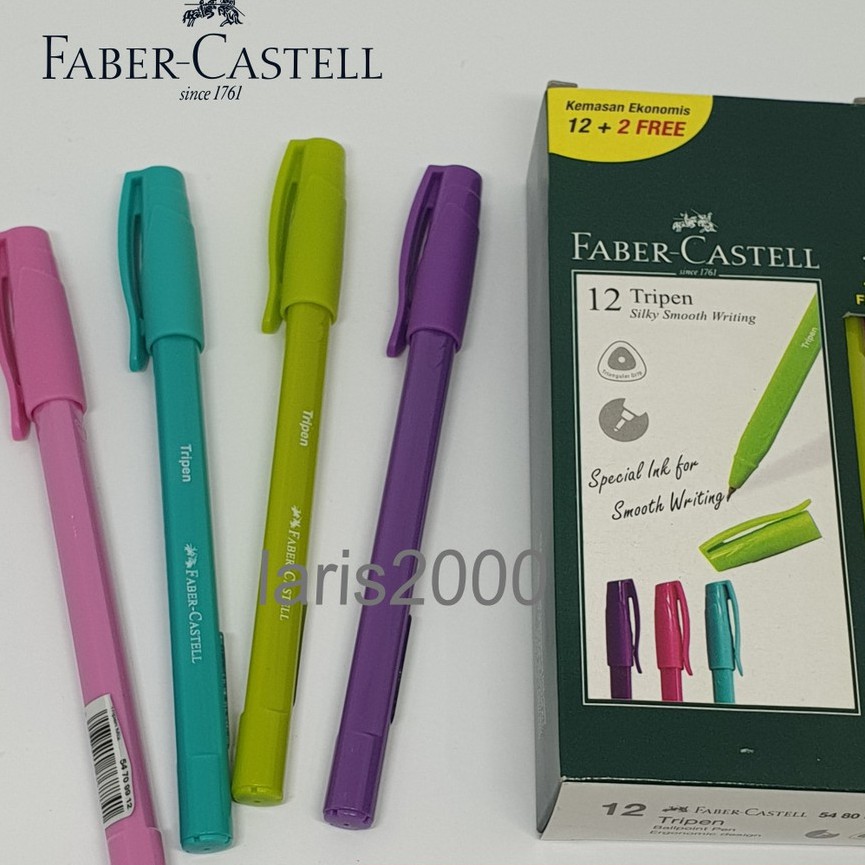 

Pulpen Faber-Castell Tripen Hitam (per pcs)