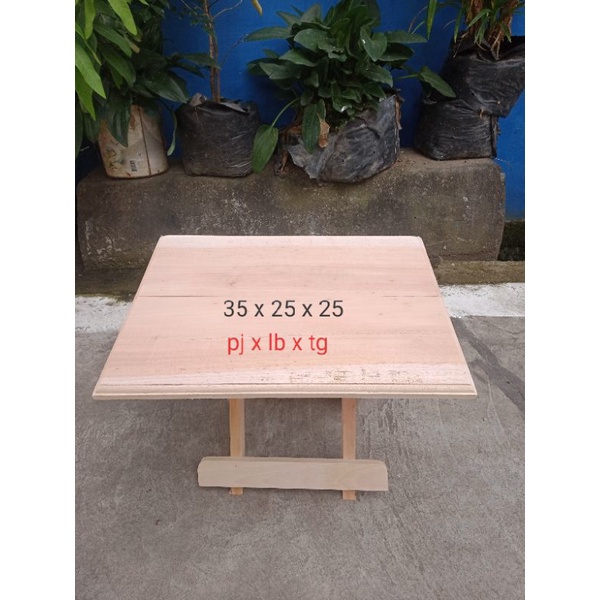 meja lipat  kayu 35x25 tinggi 25 Rehal kayu meja kayu murah meja ngaji