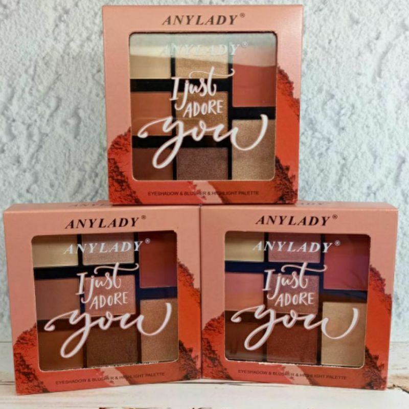 EYESHADOW DAN BLUSHER ANYLADY  1 JUST ADORE YOU