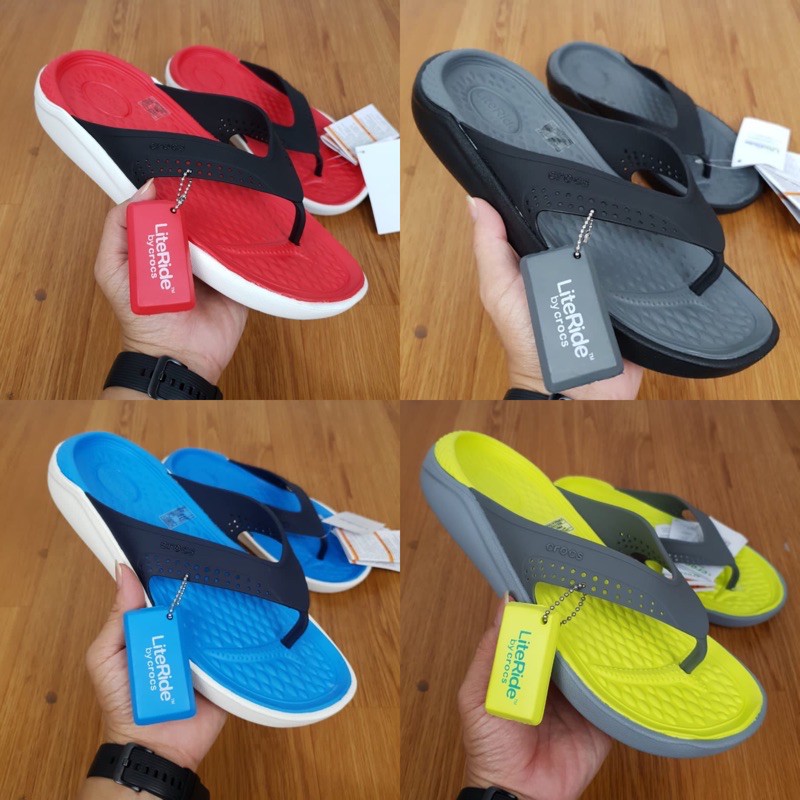 GROSIR Sendal Crocs Literide Flip Man Croc Flip Literide Jepit Sendal Jepit Karet Pria