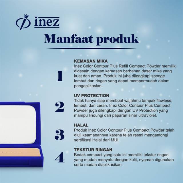 ❤️GROSIR❤️ INEZ Refill Compact Powder