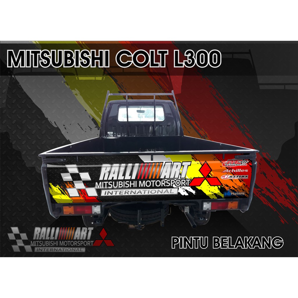 KEREN  STICKER DECAL PRINTING L300 PINTU BELAKANG