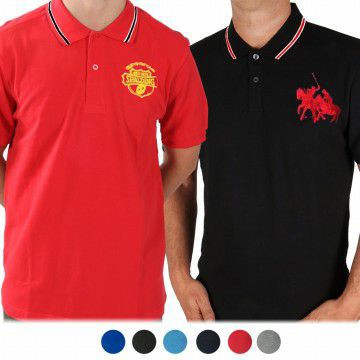 Kaos Kerah Bordir Dewasa - Kaos Polo Bordir - kaos kerah desain bordir - kaos polo - KAOS KERAH COWO