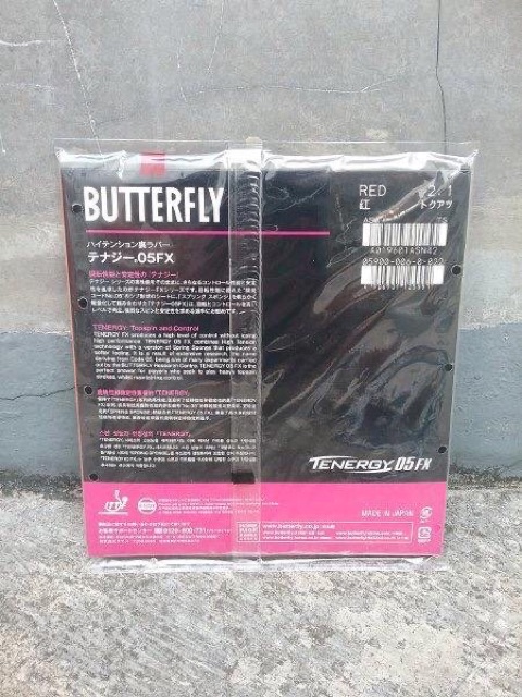 ORIGINAL BUTTERFLY TENERGY 05 FX Karet Bet Pingpong Tenis Meja BARU dan SEGEL