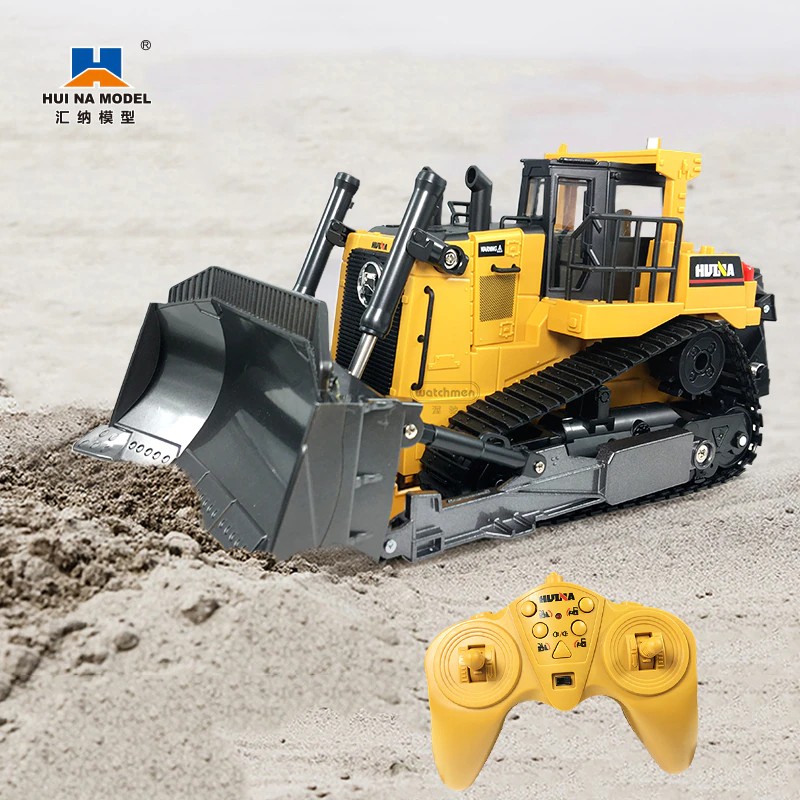 Huina 1569 RC Truck Bulldozer RC Alat Berat 1/16 2.4G 8CH
