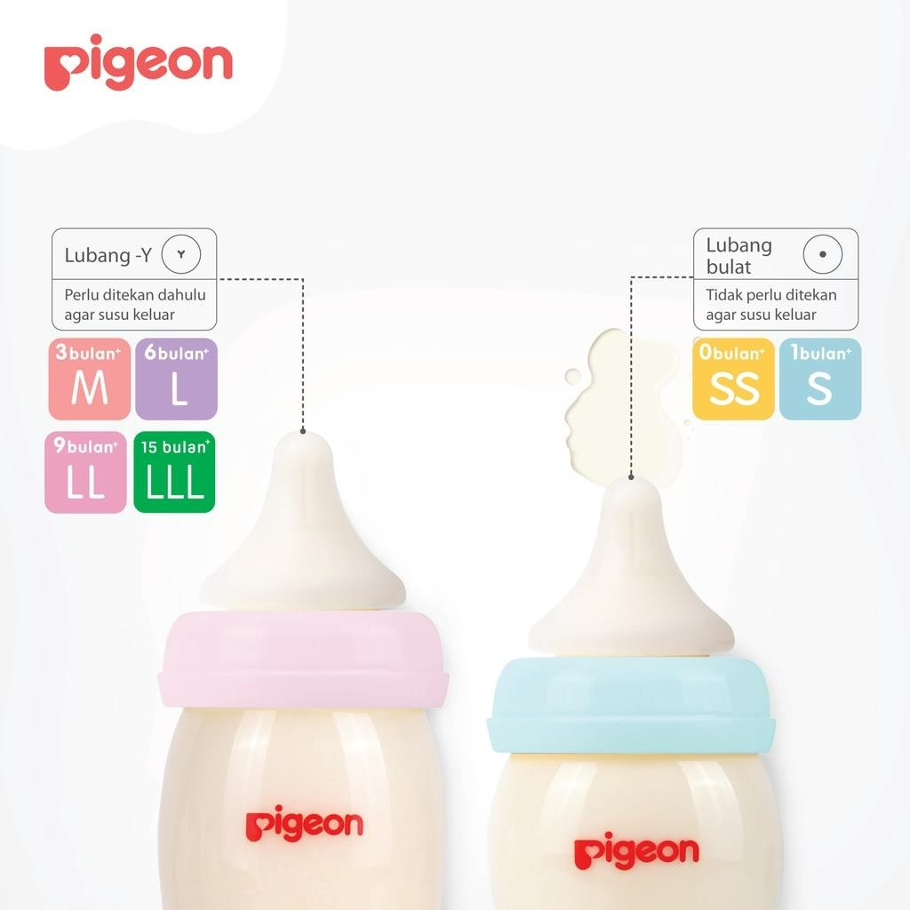 ★ BB ★  PIGEON Dot Peristaltic Plus 3 Nipple Blister - Soft Touch | Dot Bayi