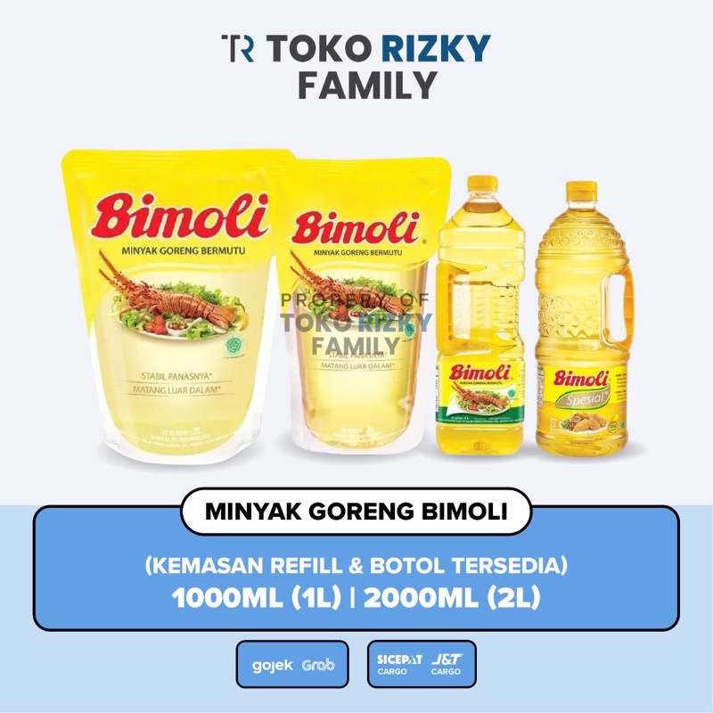 TOKO RIZKY - Minyak Bimoli Spesial Botol Pouch 1Lt| Minyak Bimoli 2Lt | Minyak Goreng 2 Liter | Miny