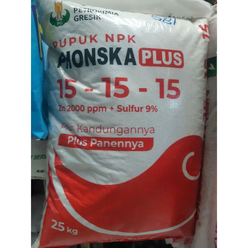 Pupuk NPK phonska plus - pupuk Ponska Plus 15 15 15 repack 1ons Penyubur tanaman dengan cepat