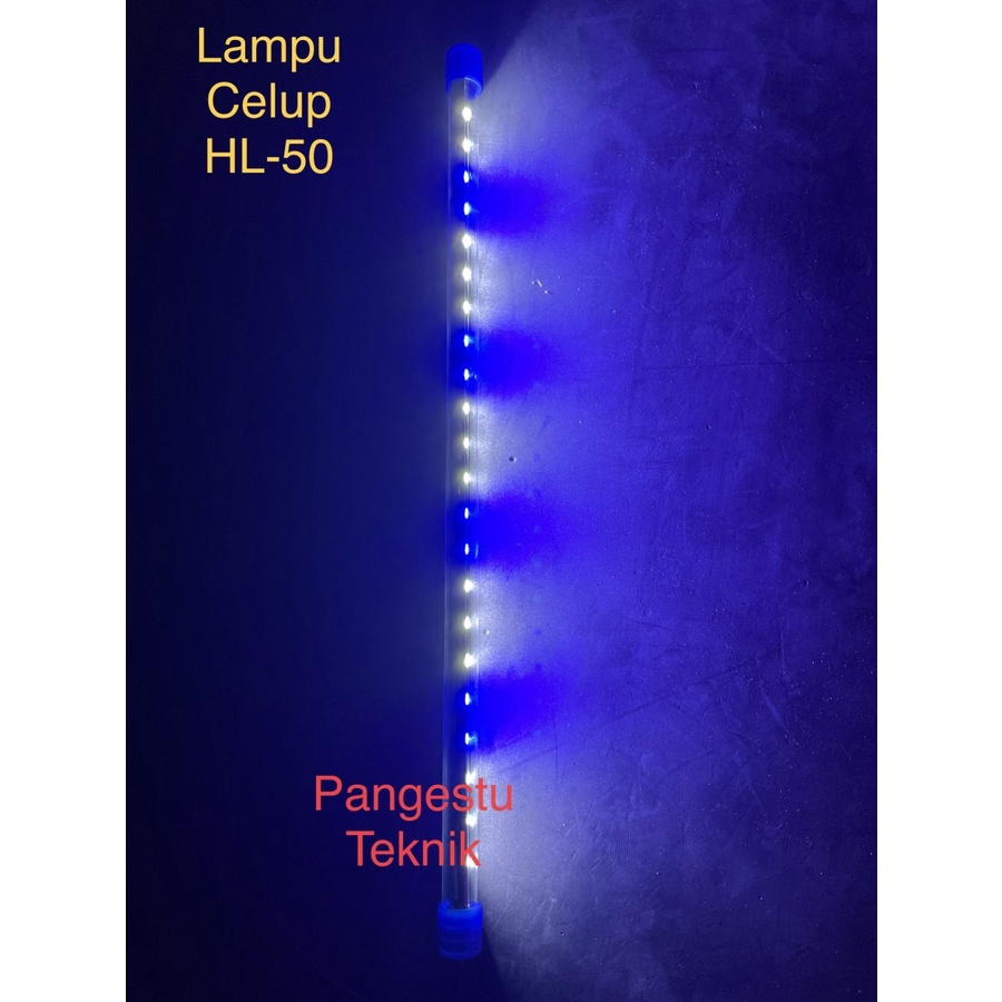 Lampu Biru Putih LED Hailong 50 cm /T4 LED-HL50 8Watt Lampu Celup Aquarium
