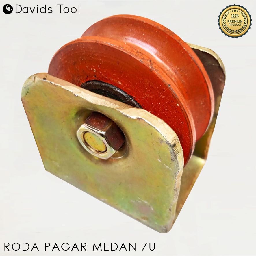 Roda Pagar Besi Gerbang Rumah Medan 7cm Model U