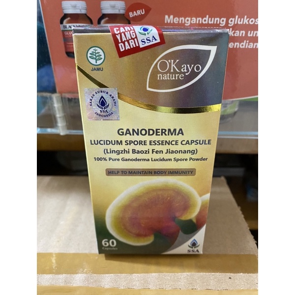 o'kayo ganoderma lucidum spore 60 kapsul