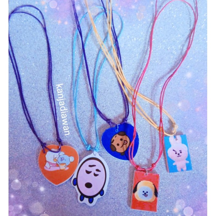 Kalung BTS BT21 Tali Kalung Kpop
