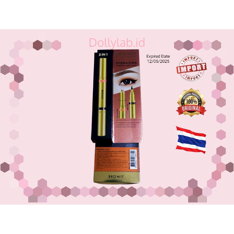 [BEST SELLER] Browit By Nongchat Eyemazing Shadow and Eyeliner 2 in 1 100% ORIGINAL THAILAND