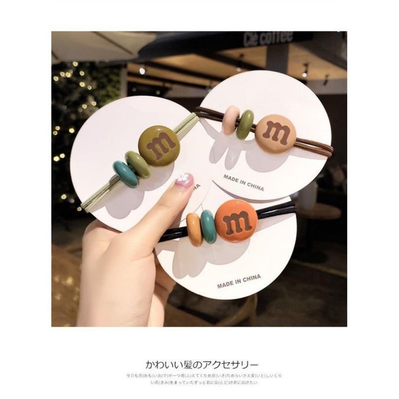 ikat rambut model korea lucu motif mcd