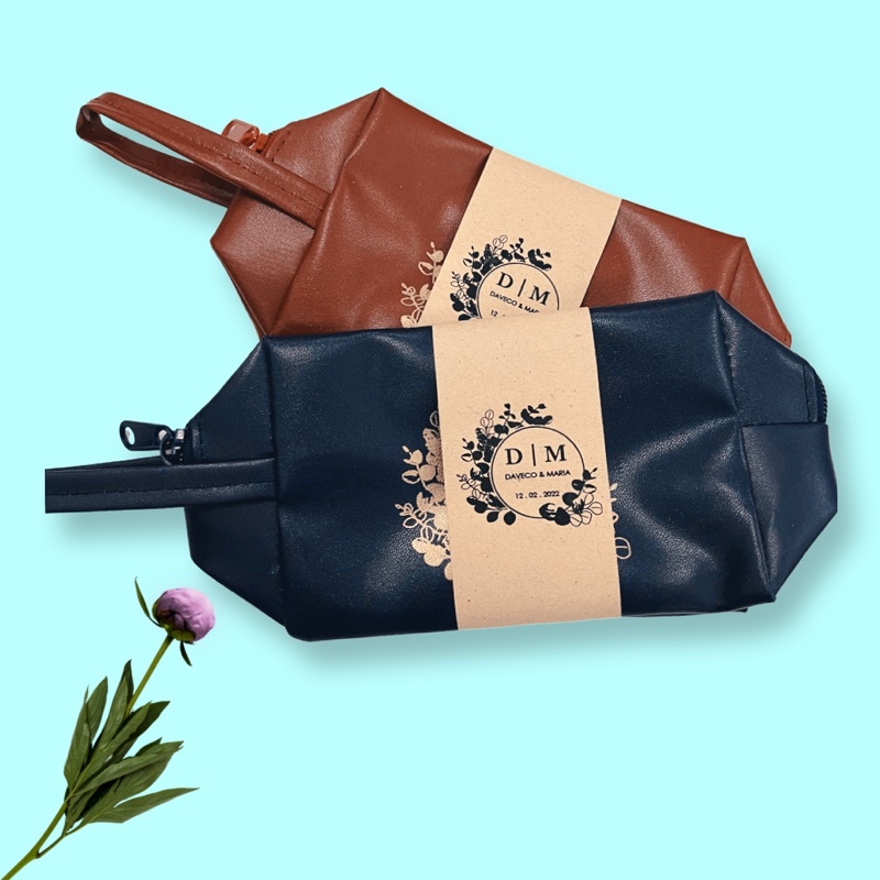 Souvenir pernikahan Pouch Kosmetik Pouch Makeup