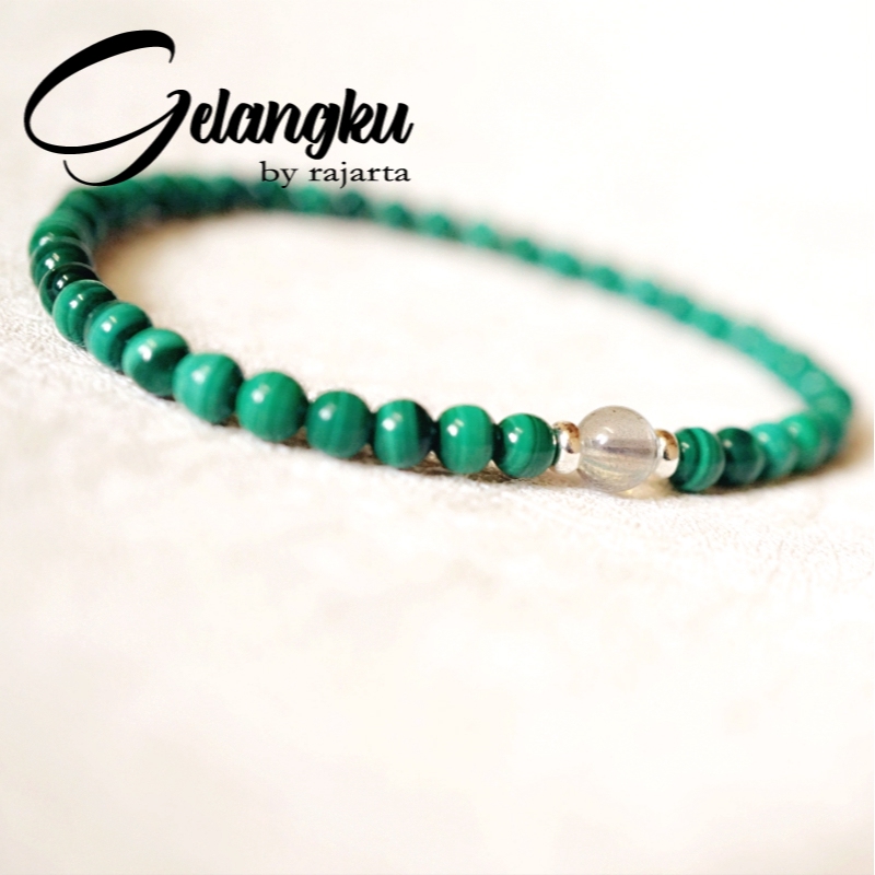 Gelang Ku Single String Malachite Cleansing Energy