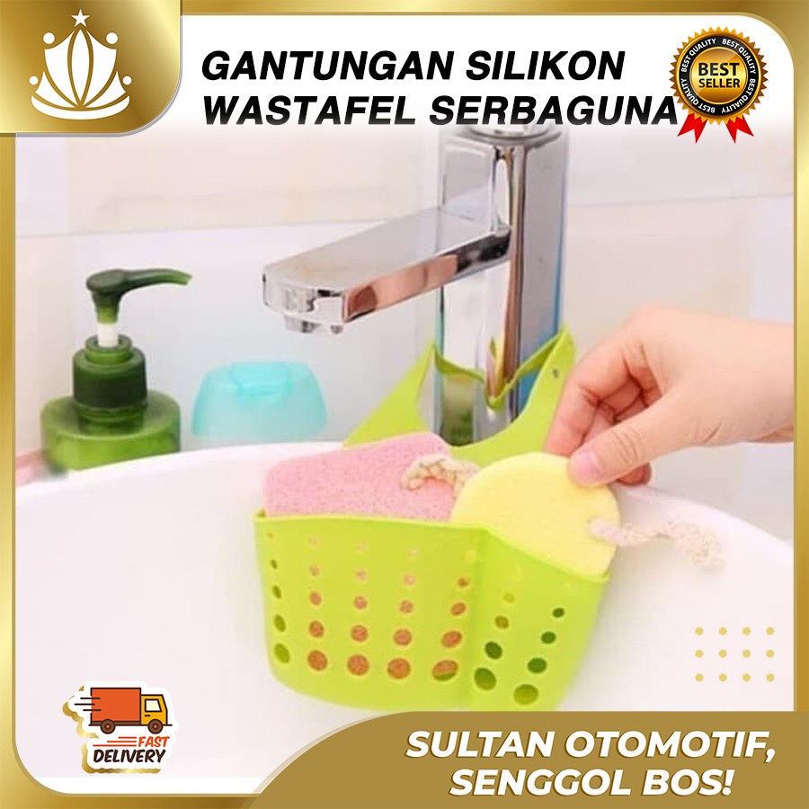 Gantungan Wastafel Cuci Cucian Piring / Tempat Sabun, Sikat, Spons,dll