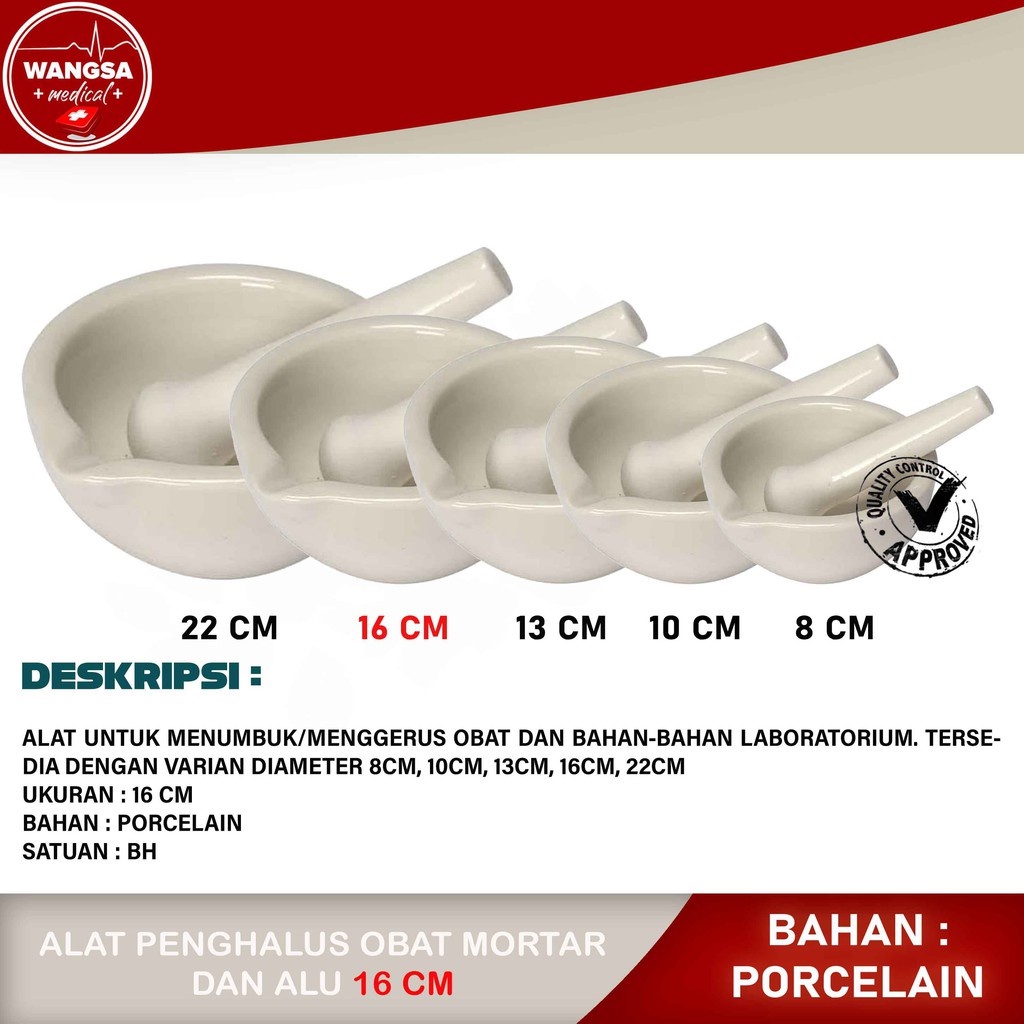 MORTIR + STAMPER 16CM MURAH / LUMPANG ALU / MORTAR ALU / MORTIR / STAMPER / ALAT PENGHALUS OBAT 16CM