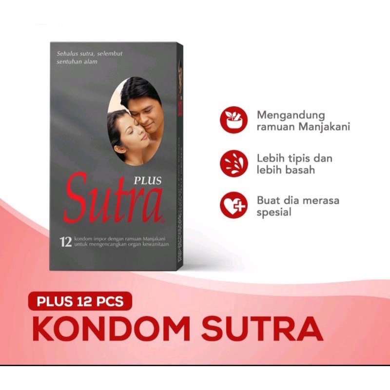 PRIVASI J&amp;T JNE Kondom Condom SUTRA Plus Abu isi 12