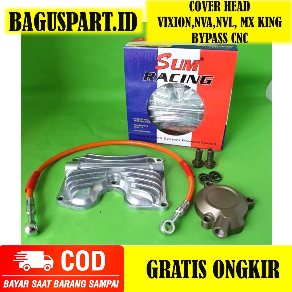 COVER HEAD OIL COOLER MX KING / VIXION / NVA / NVL / JUPITER MX NEW MX LAMA CNC SUM RACING
