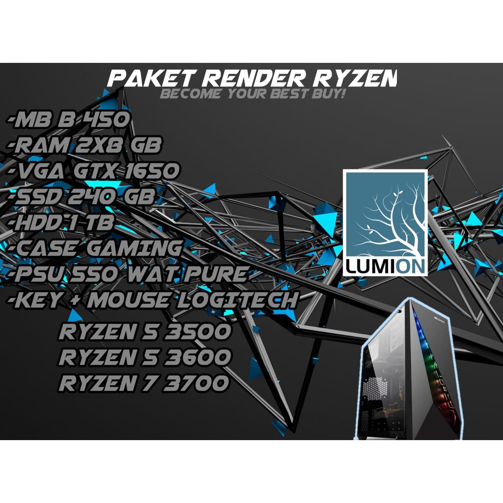 Ryzen ( Paket Pc Render Ryzen )