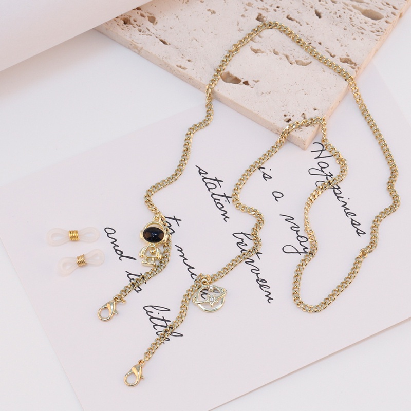 Mask Chain Fashion Planet Astronaut Glasses Chain Mask Extender  Mask Chain Mask Hanging Rope -OW-