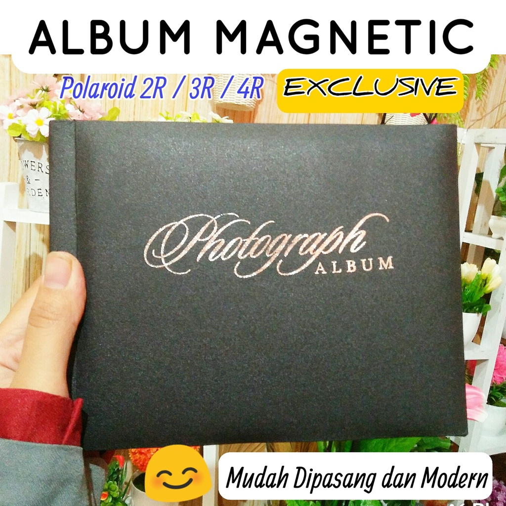 ALBUM FOTO MINI POLAROID BLACK SHEET PHOTOCARD 2R 3R 4R