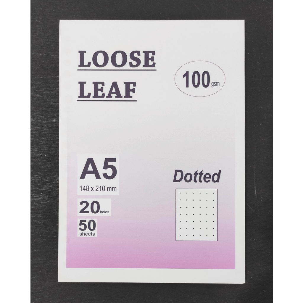 

LOOSELEAF - 100gsm - refill BINDER A5 / B5