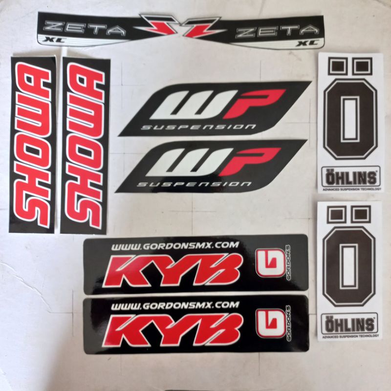 sticker shock USD handguard WP SHOWA OHLINS Zeta Acerbis