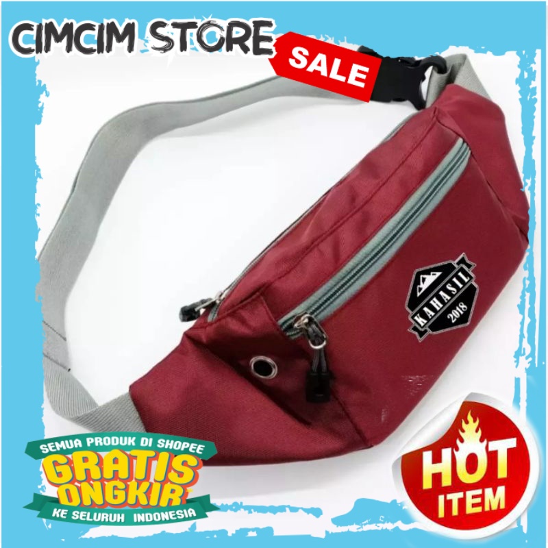 TAS WANITA DAN PRIA TERBARU TERMURAH / tas waistbag pria tas pinggang pria wanita tas selempang tren