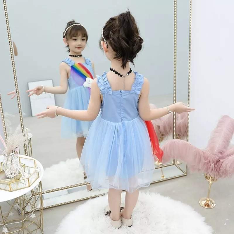 Dress Rainbow Anak Perempuan Cloud BLUE