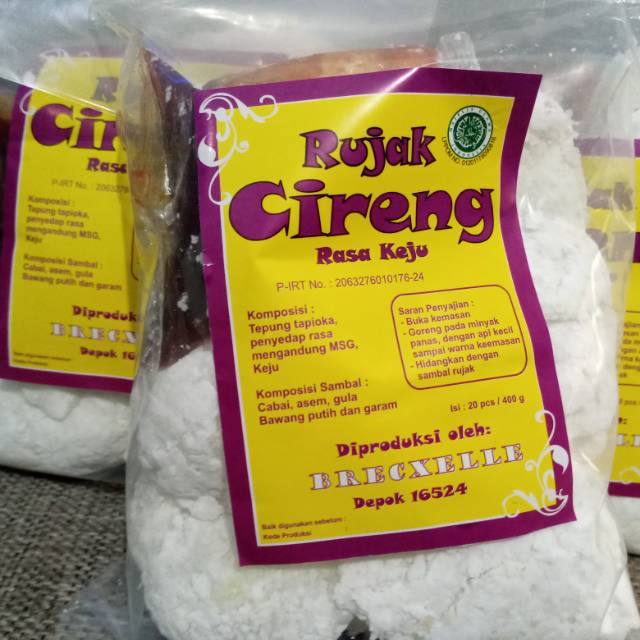 

Cireng rujak rasa keju brecxelle (isi 20)