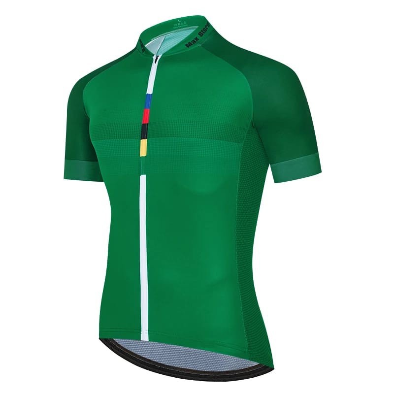 Green UK Jersey baju Sepeda Roadbike Pria road bike