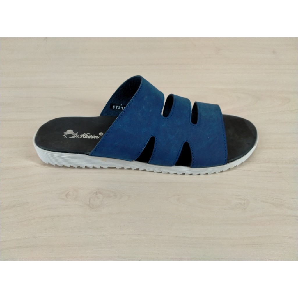 DR.KEVIN/17218 BIRU/SANDAL PRIA/SANDAL SLIDE