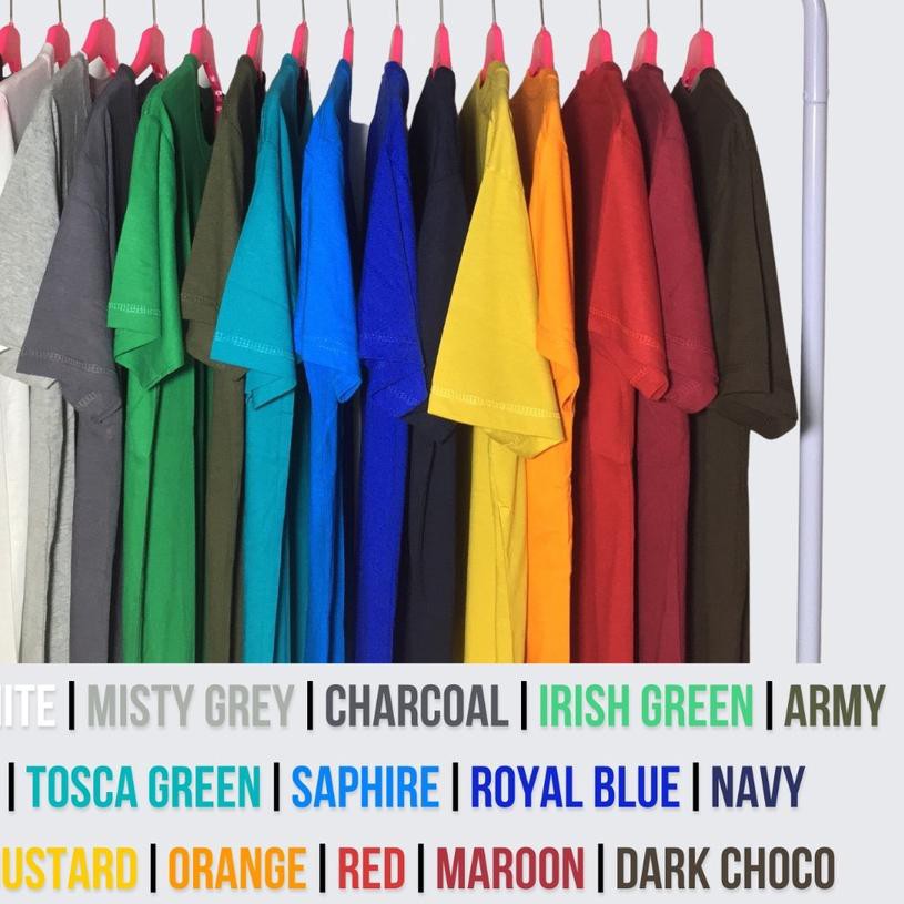 ✪ [PROMO, LANGSUNG DARI PABRIK] KAOS POLOS KATUN BAMBU [COTTON BAMBOO] | S-XL ♔