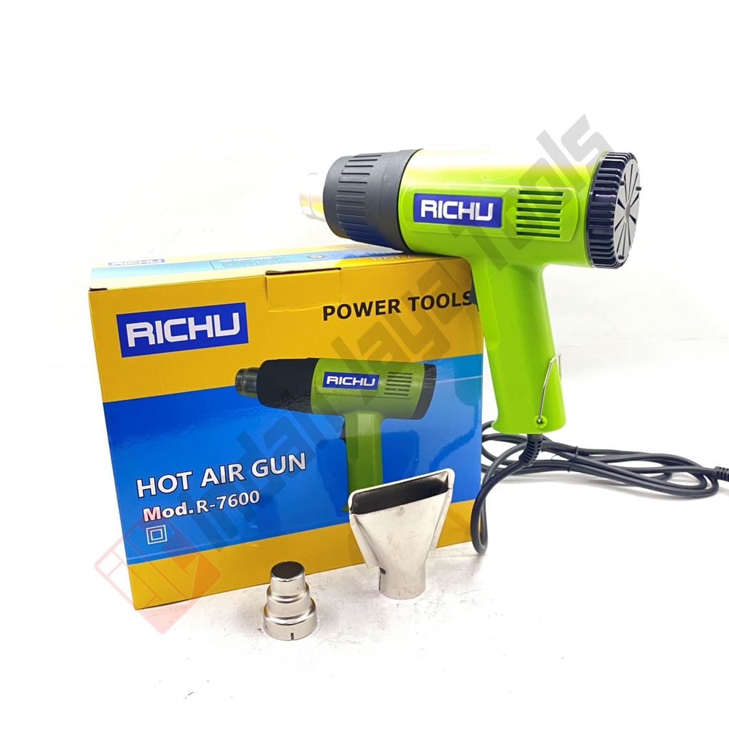 RICHU R-7600 Heat Gun 1500 Watt - Hot Air Gun Pistol Pemanas