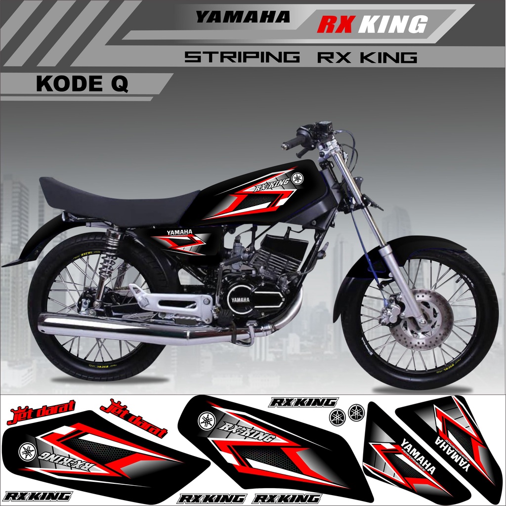 Sticker Rx King Variasi Stiker Striping Rx King Kode Q