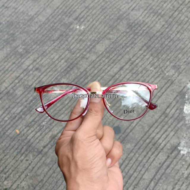 Frame kacamata wanita trend | kacamata minus ntiradiasi | kacamata best seller 1077 / 1770Termurah