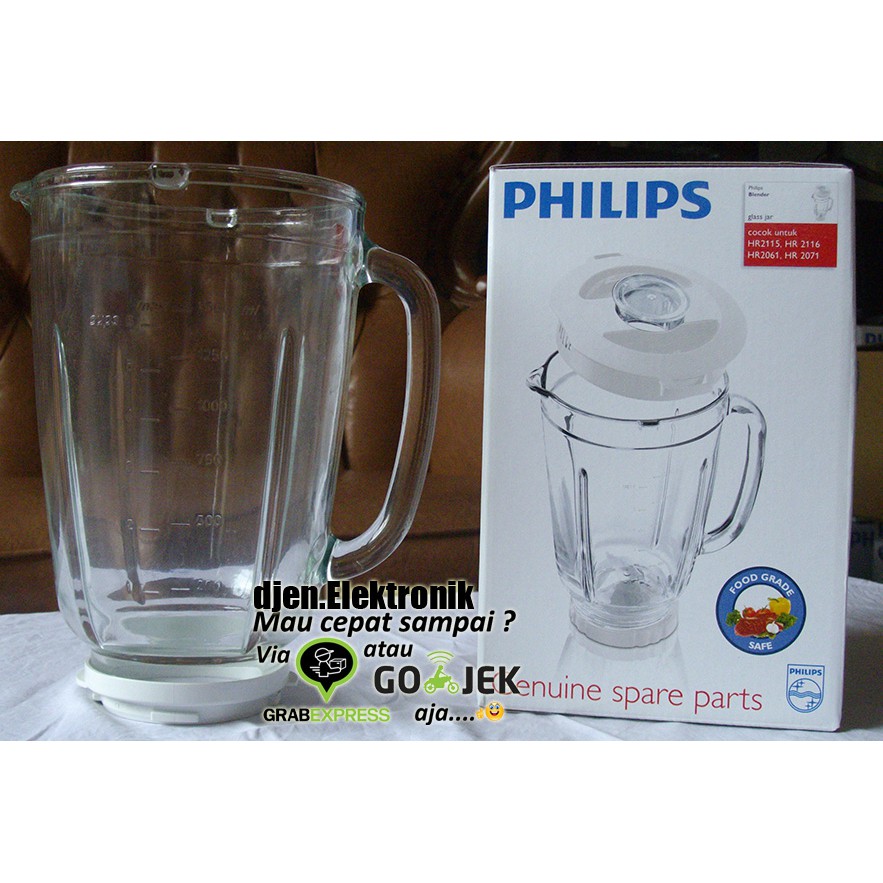 HR 2958 Gelas Jar Blender Philips HR   2115/HR2116/HR2061